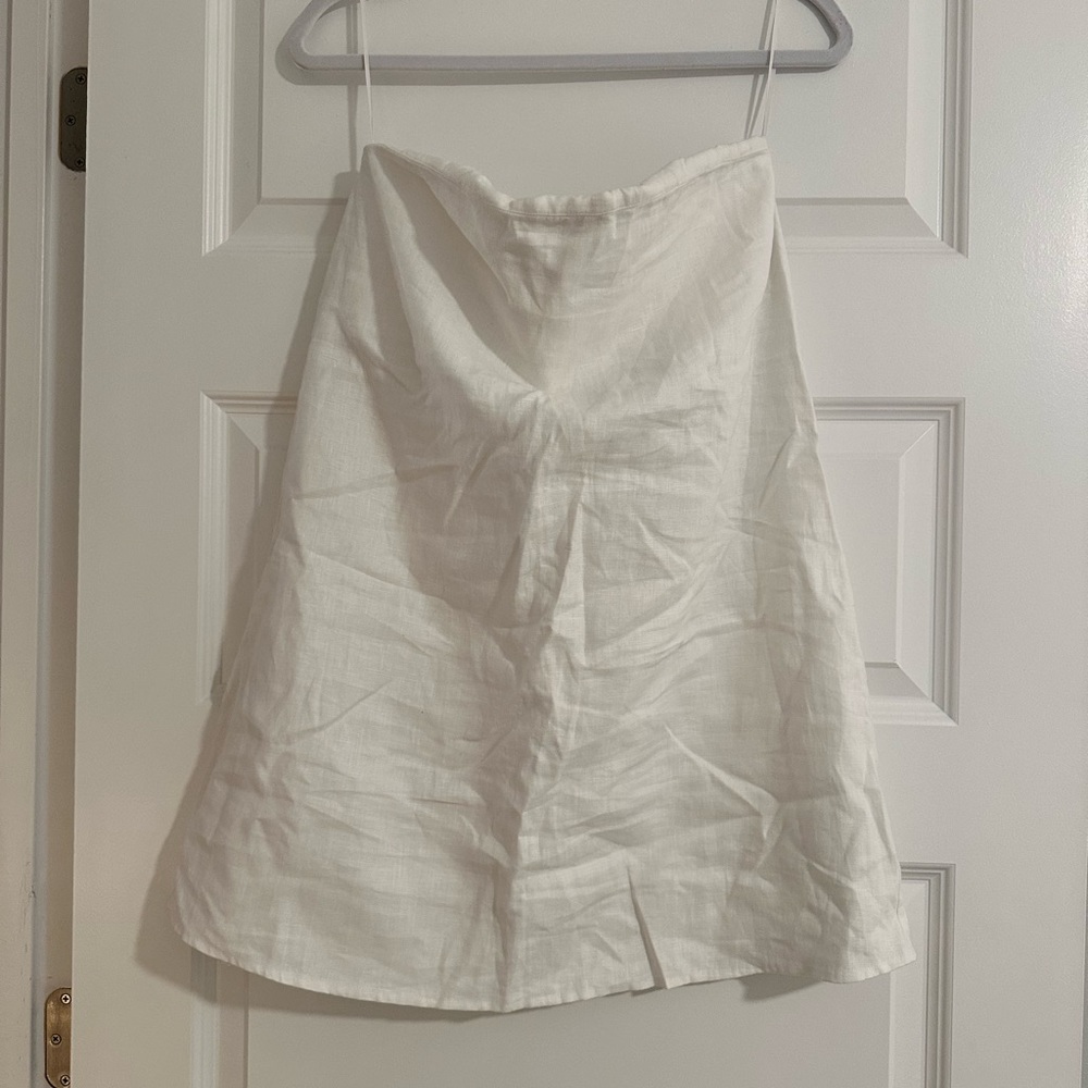 Reformation white shift dress